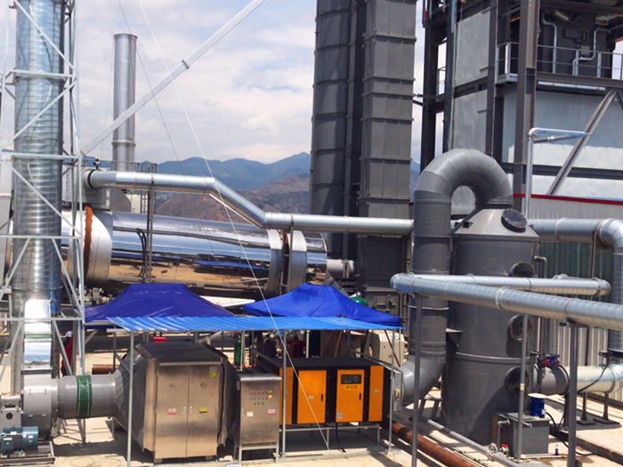 廊坊德基機(jī)械科技有限公司瀝青廢氣處理工程1